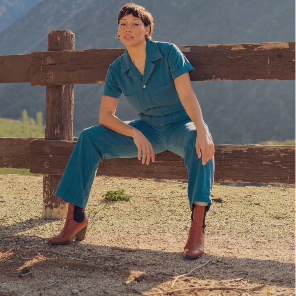 Petite Short Sleeve Jumpsuit - Big Bud Press